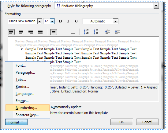 EndNote and EndNote online References are automatically
