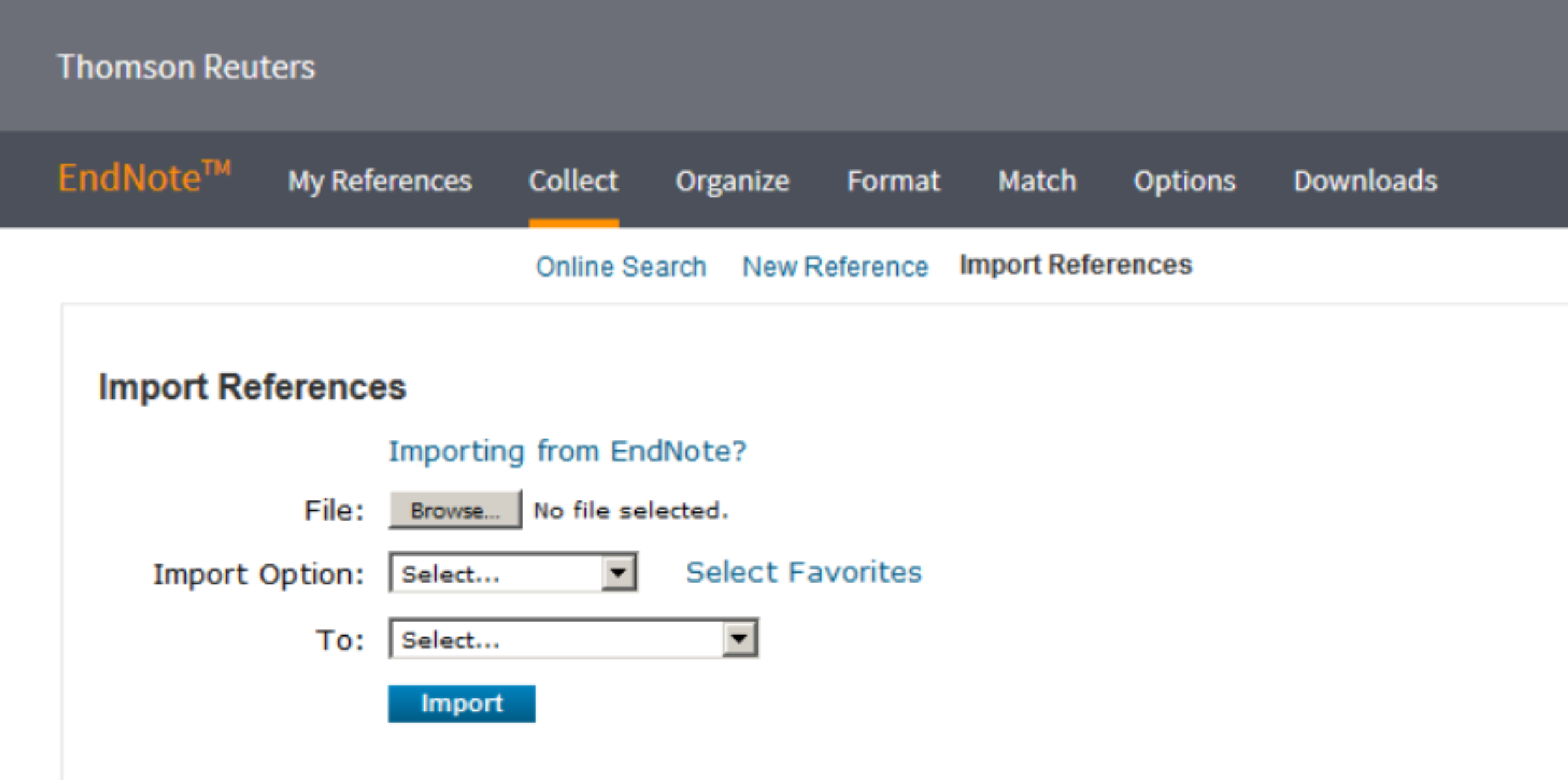 EndNote online Transferring References from RefWorks