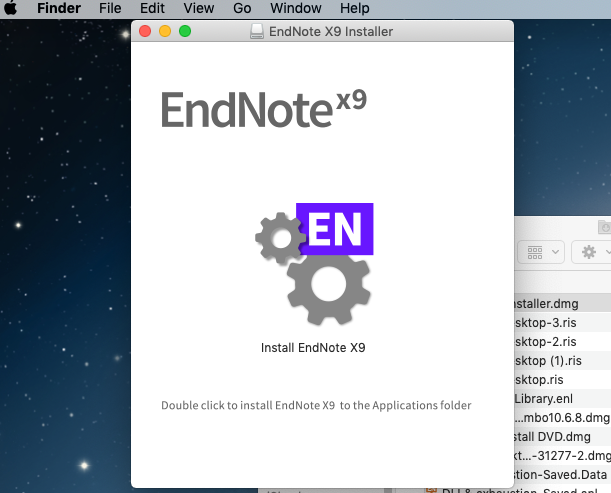 EndNote: How to install EndNote X9 macOS