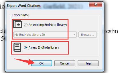 EndNote: Word插件中Export Word Citations功能介绍