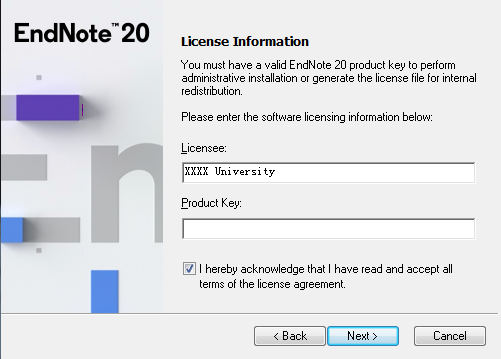 EndNote: 机构版EndNote安装操作指南-20版本-仅供管理员使用