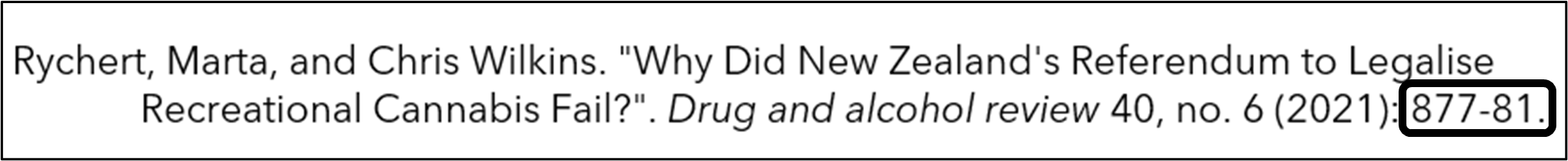 EndNote: Page numbers in the bibliography do not display the full range