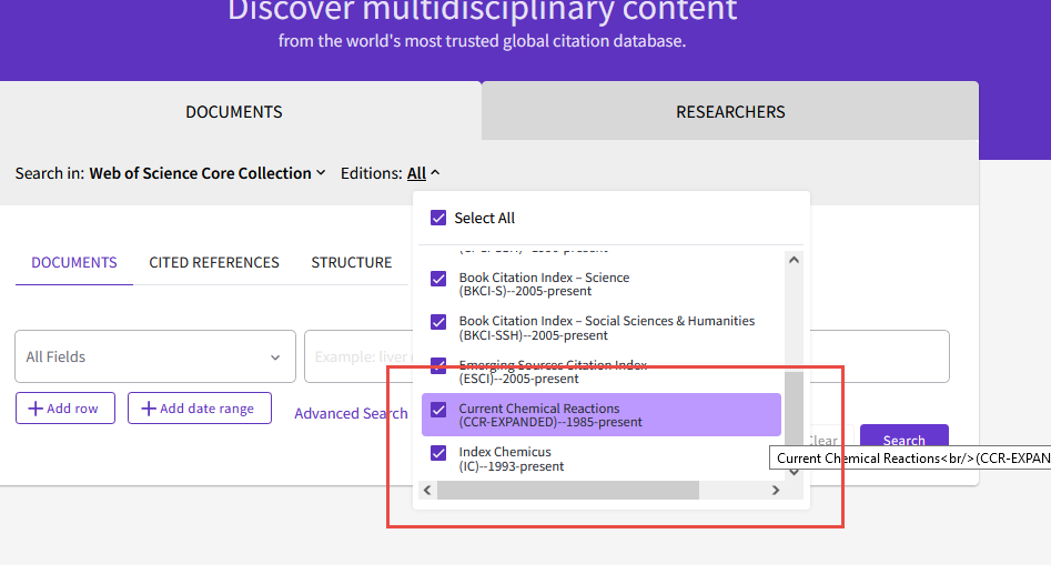 Web of science core collection что это